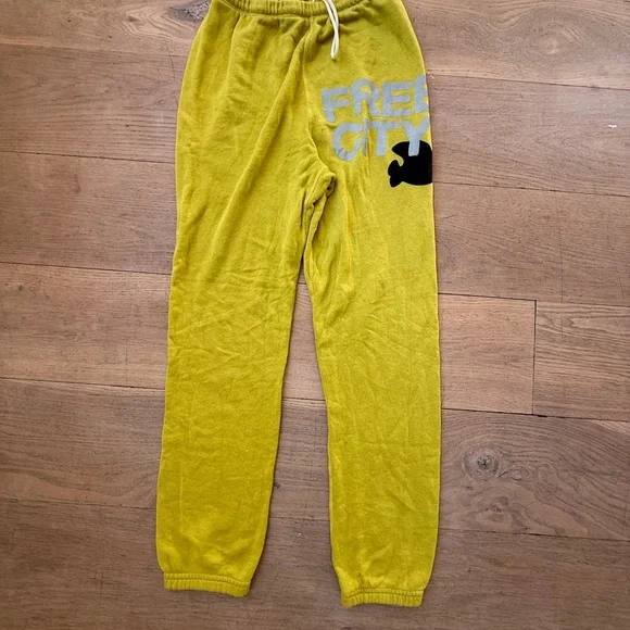 Freecity Yellow Track Pants - Picture 2 of 2